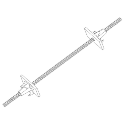 Achetez COSMOS TIGE TOURBILLON Ø17- 0.75M + 2 PLATINES + 2 ÉCROUS / COSMOS en ligne sur MO-Shop