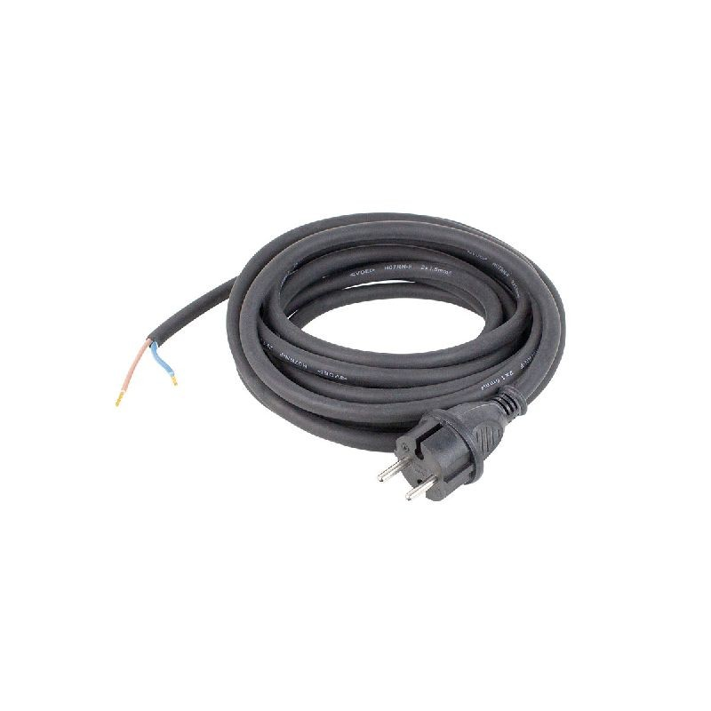 Achetez AS SCHWABE CABLE 5M 2X1.0 HO5RRF CAOUTCHOUC 1 prise moulée en ligne sur MO-Shop