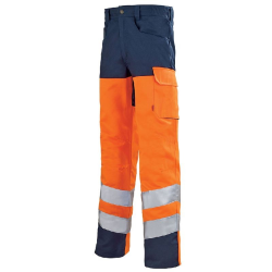 Achetez  PANTALON IRIS - ORANGE FLUO / BLEU MARINE en ligne sur MO-Shop