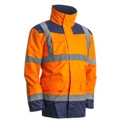 Achetez  PARKA H.V. COVERGUARD ROUTE 4 EN 1 ORANGE/MARINE H en ligne sur MO-Shop