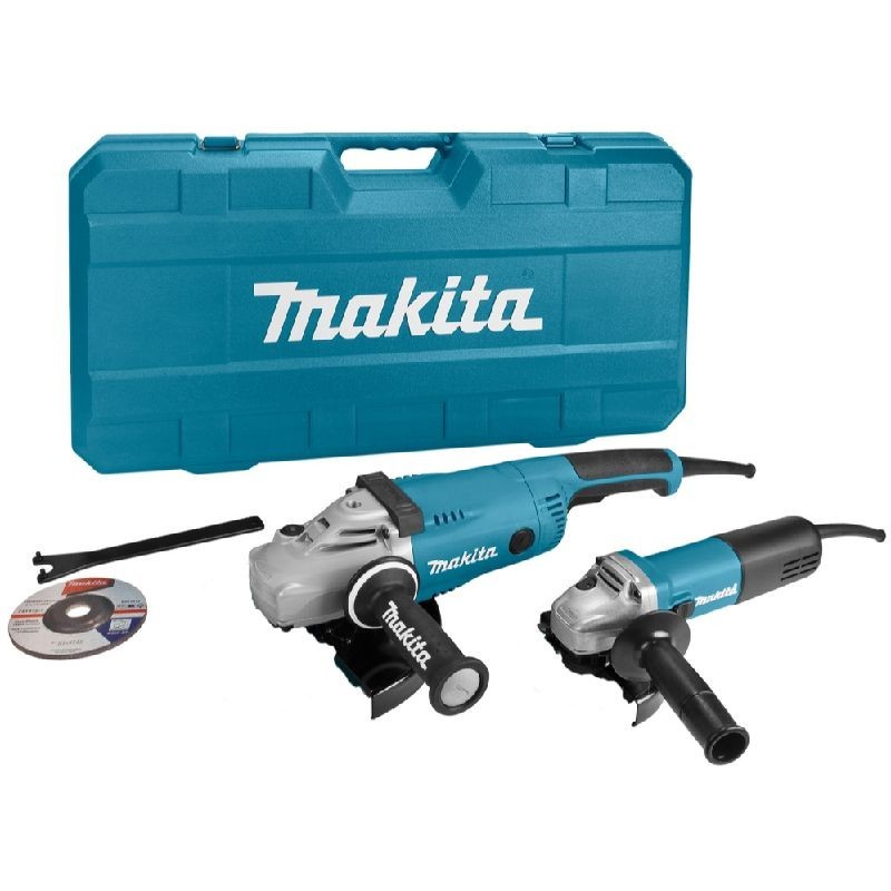 Achetez MAKITA MEULEUSE MAKITA 230 GA9020 2200 W + GA9558HNRG D125 840W COFFRET / DK0053G / AVEC COFFRET en ligne sur MO-Shop
