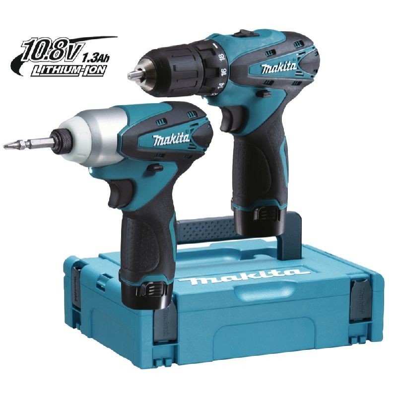 Achetez MAKITA ENSEMBLE 2 MACHINES LCT204J MAKITA PERCEUSE VISS. MAKITA 10.8V DF330D + VISSEUSE A CHOC TD090D / LCT204J en ligne