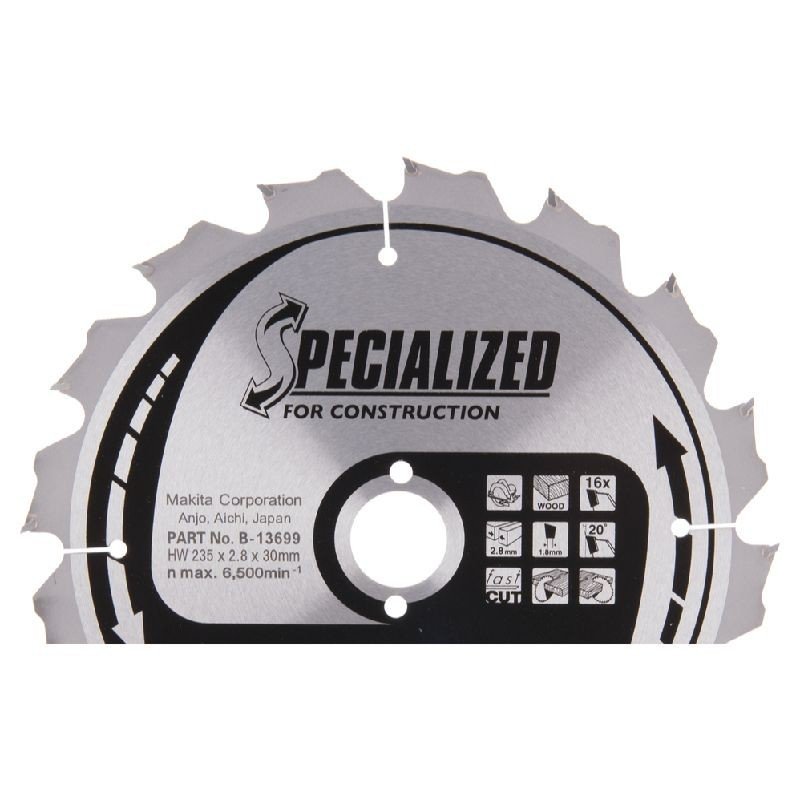 Achetez MAKITA LAME CARBURE D235/30/16 DENTS MAKITA en ligne sur MO-Shop
