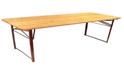 Achetez SANS MARQUE TABLE 2000X700 BOIS PLIANTE TYPE BRASSERIE en ligne sur MO-Shop