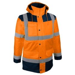 Achetez  PARKA HAUTE VISIBILITE  4 EN 1 ORANGE/MARINE en ligne sur MO-Shop