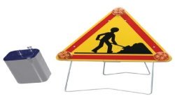 Achetez TALIA PANNEAU SIGN. AK 5 TRAVAILLEUR 1M TRIFLASH LED A.S. CL2 A PILE en ligne sur MO-Shop