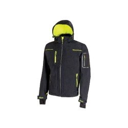 Achetez  VESTE U-POWER SOFTSHELL SPACE NOIR-JAUNE en ligne sur MO-Shop