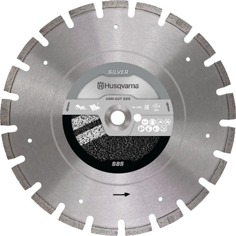 Achetez HUSQVARNA DISQUE DIAMANT / HUSQVARNA/ ASPHALTE BETON FRAIS / VARI-CUT S85 /Ø450 /AL.25.4 en ligne sur MO-Shop