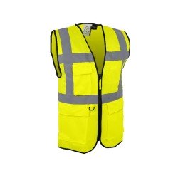 Achetez  GILET FLUO JAUNE CL2 AVEC POCHES ET PORTE BADGE PL en ligne sur MO-Shop