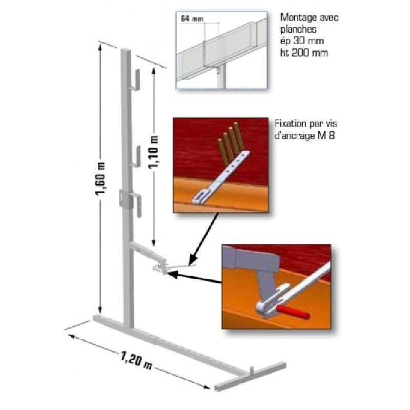 Achetez ALTRAD PROTECTION BAS DE PENTE / DE TOITURE REGLABLE MH55 METALHOUSE en ligne sur MO-Shop