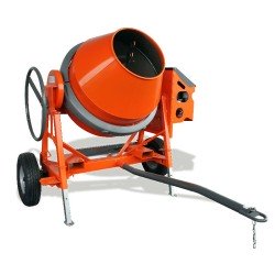 BETONNIERE "PROFESSIONNEL" 350L ALTRAD  /  AT350 MOTEUR ELECTRIQUE M2CVCE ORANGE/ TRACTABLE ELECTRIQUE MONOPHASE