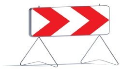 Achetez TALIA PANNEAU SIGN.  K8 T1 1000 DEVIATION OU RETRECISSEMENT DE VOIE en ligne sur MO-Shop