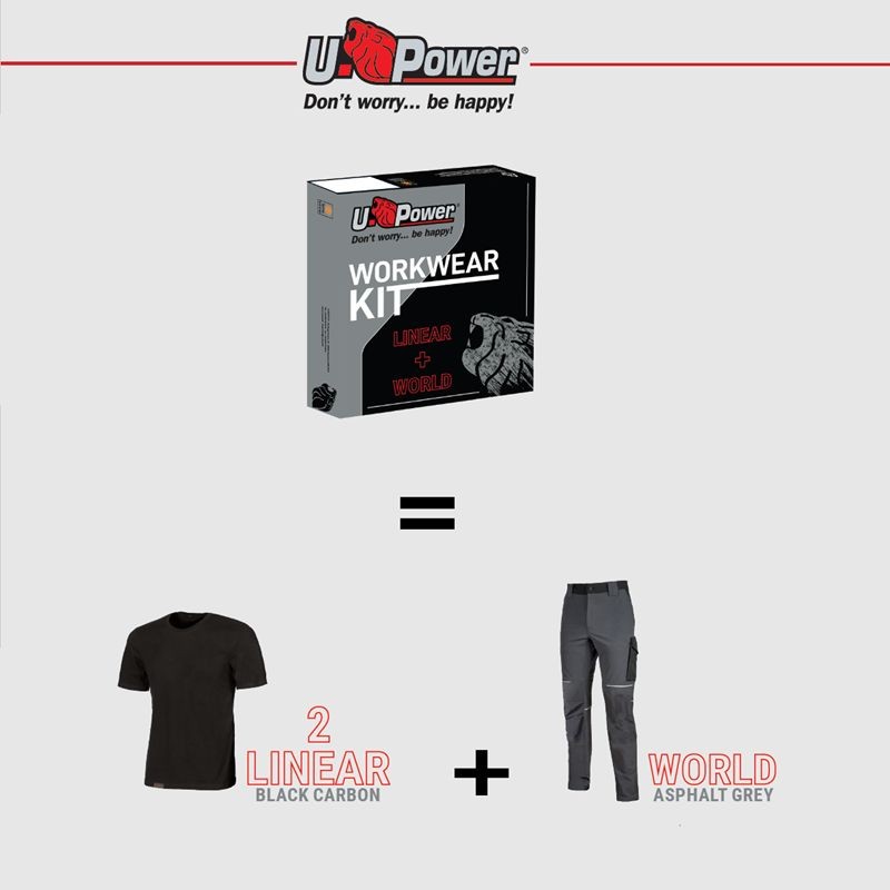 Achetez  KIT U-POWER 1 PANTALON WORLD ET 2 T-SHIRTS LINEAR en ligne sur MO-Shop