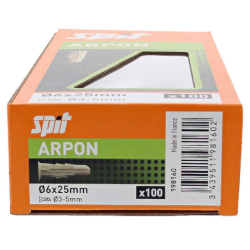 ARPON 6X25 GRAPPE / BOITE DE 100