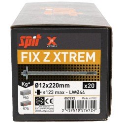 Achetez SPIT GOUJON SPIT FIX Z XTREM 12x220/125 ROND. LARGE / BOITE DE 20 en ligne sur MO-Shop