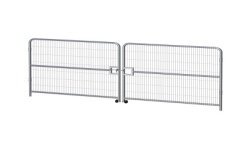 Achetez HERAS BARRIERE METAL 4261X2000MM PORTAIL ACCES 2 VANTAUX VEHICULES en ligne sur MO-Shop