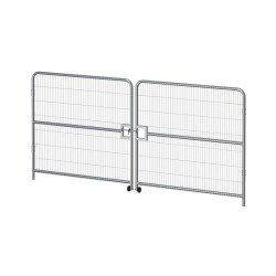 Achetez HERAS BARRIERE METAL 4261X2000MM PORTAIL ACCES 2 VANTAUX VEHICULES en ligne sur MO-Shop