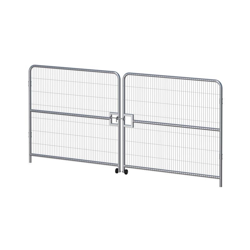 Achetez HERAS BARRIERE METAL 4261X2000MM PORTAIL ACCES 2 VANTAUX VEHICULES en ligne sur MO-Shop
