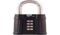 Achetez IFAM CADENAS IFAM 50MM 4 MOLETTES BLACK FORCE A CHIFFRES en ligne sur MO-Shop