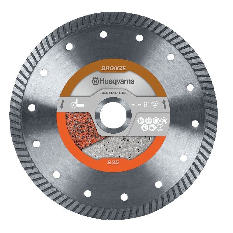 Achetez HUSQVARNA DISQUE DIAMANT / HUSQVARNA/ BETON / TACTI-CUT S35 / Ø125 / AL.10.22-2 en ligne sur MO-Shop