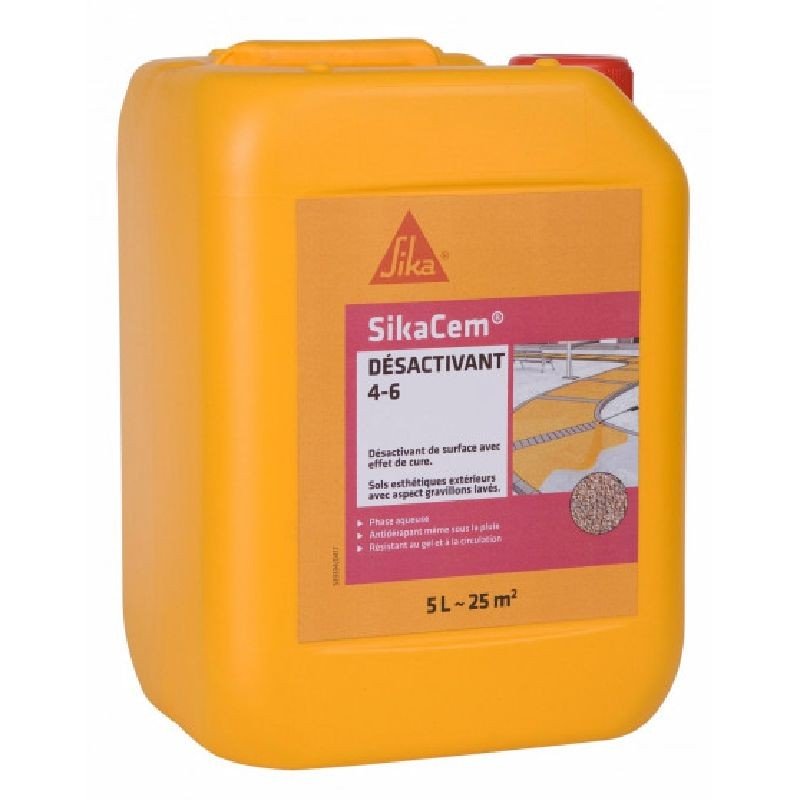 Achetez SIKA SIKACEM DESACTIVANT 4-6 / BLANC / BIDON DE 5 L en ligne sur MO-Shop