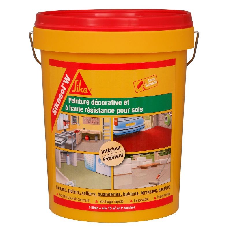 Achetez SIKA SIKASOL W GRIS BETON / SEAU DE 5KG en ligne sur MO-Shop