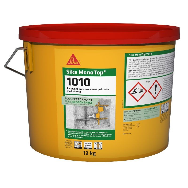 Achetez SIKA SIKA MONOTOP 1010      / SEAU DE 12 KG en ligne sur MO-Shop