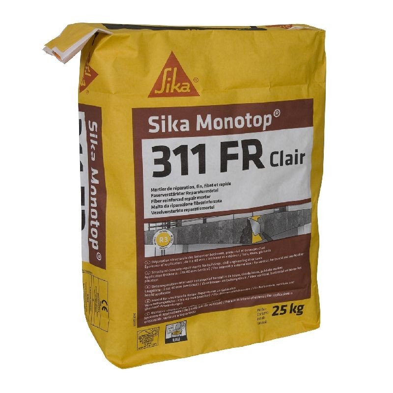 Achetez SIKA SIKA MONOTOP-311FR / GRIS / SAC DE 25 KG en ligne sur MO-Shop