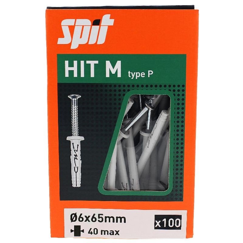 Achetez SPIT CHEVILLE CLOU SPIT HITM 6X40/67P / BOITE DE 100 en ligne sur MO-Shop Achetez SPIT CHEVILLE CLOU SPIT HITM 6X40/67P / BOITE DE 100 en ligne sur MO-Shop