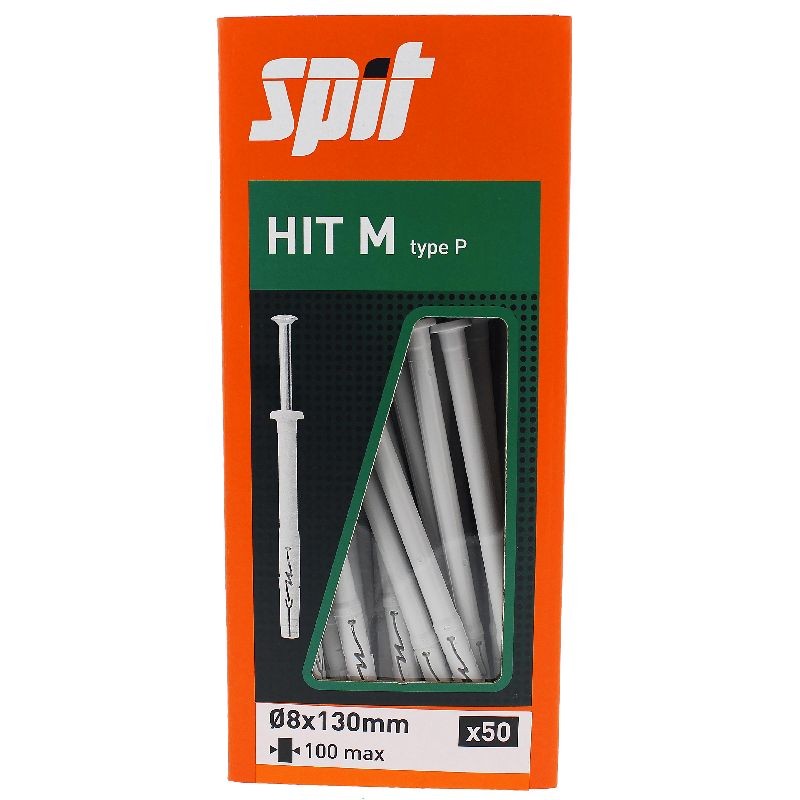 Achetez SPIT CHEVILLE CLOU SPIT HITM 8X100/130 / BOITE DE 50 en ligne sur MO-Shop Achetez SPIT CHEVILLE CLOU SPIT HITM 8X100/130 / BOITE DE 50 en ligne sur MO-Shop
