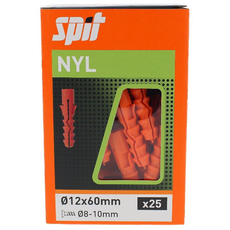 Achetez SPIT CHEVILLE SPIT NYL 12X60 / BOITE DE 25 en ligne sur MO-Shop