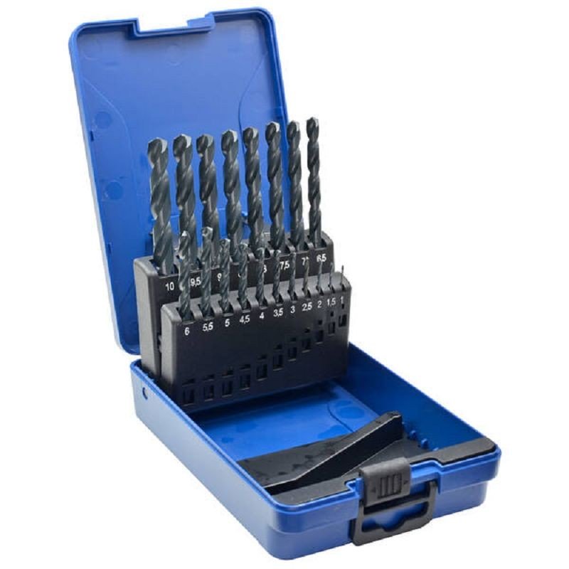 Achetez SANS MARQUE ASSORTIMENT FORETS ACIER HSS-G TAILLÉ MEULÉ FIN.NOIR ECEF 19PCS 1-10X0,5MM en ligne sur MO-Shop