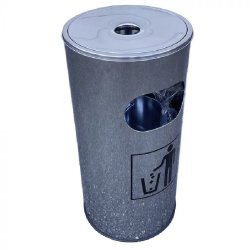 CENDRIER CORBEILLE D'EXTERIEUR H605X300MM DIAMETRE / RESERVOIR CENDRIER
