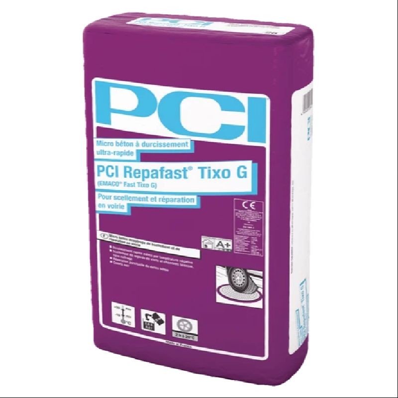 MORTIER PCI REPAFAST TIXO G SCELLEMENT REPARATION VOIRIE / SAC 25 KG