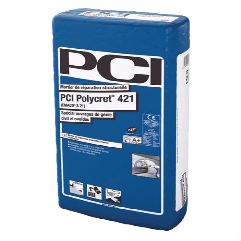 MORTIER PCI POLYCRET 421 FIBRE REPARATION STRUCTURALE PROJETEE / SAC 25 KG MORTIER PCI POLYCRET 421 FIBRE REPARATION STRUCTURALE PROJETEE / SAC 25 KG