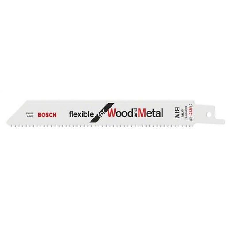 Achetez BOSCH Lame scie sabre BIM FlexibleBois & Métal 150mm S922HF / Carton en ligne sur MO-Shop