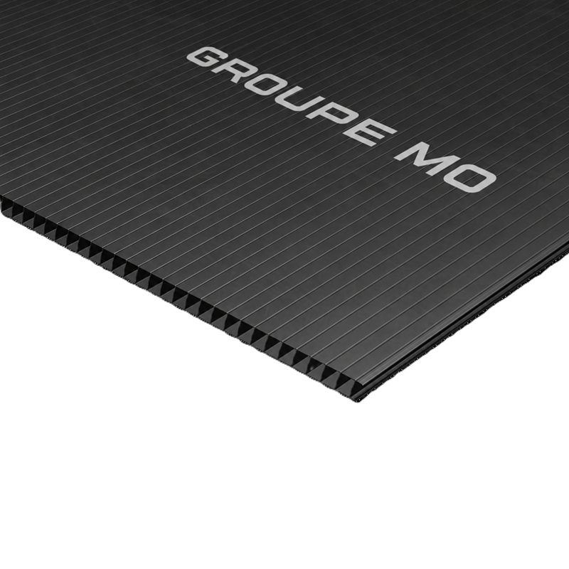 Coffrage perdu polypropylène 8mm — Plaque 1,20×2,40m (2,88 m²), noir