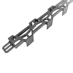 Cale horizontale PVC 30mm évidements sup./lat. — Armatures fond de dalle, 100ml