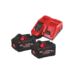 Pack Milwaukee M18 FORGENRG-802 — 2 batteries FORGE 8,0Ah + chargeur rapide M12-18 FC
