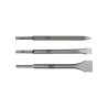 Coffret 3 burins SDS-Plus Milwaukee 250mm — Pic, plat, bêche — réf. 4932430001