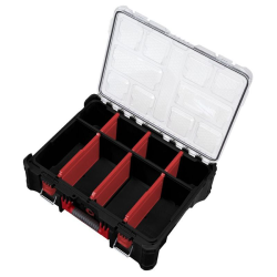 Organiseur profond PACKOUT™ Milwaukee 178×507×386mm — 6 diviseurs, 22kg, IP65, réf. 4932478625
